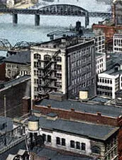 Vintage view from the southwest