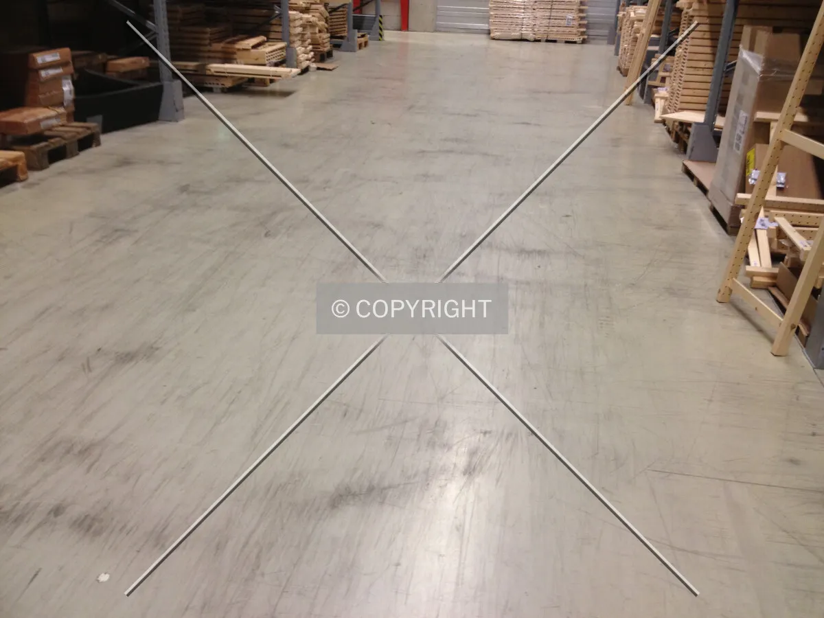 The floor in a warehouse building
