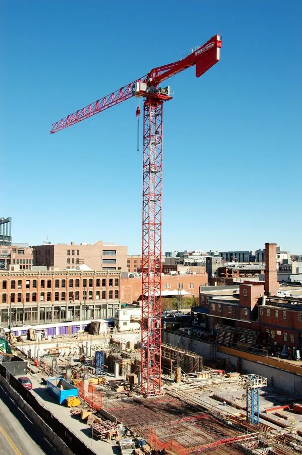 Elevated view from the southwest