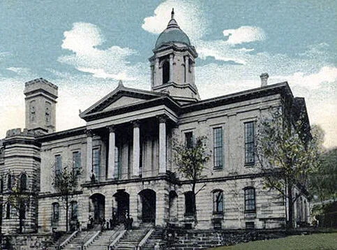 Vintage view from the southwest