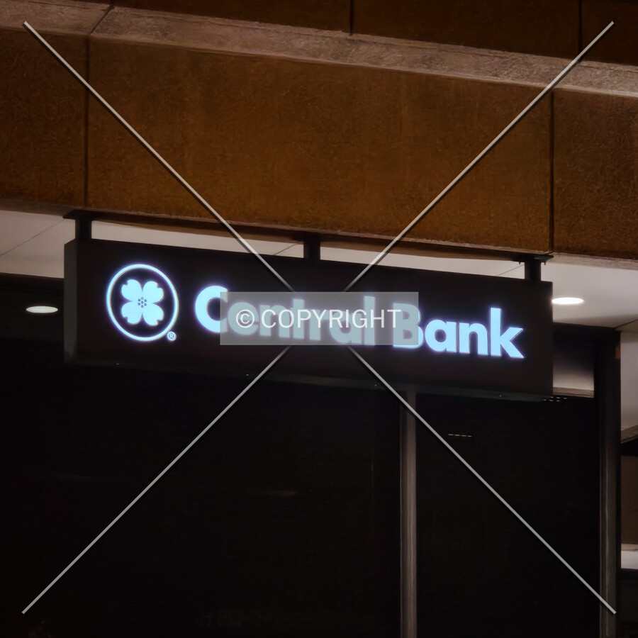 Signage at night, Sunday, July 12, 2026