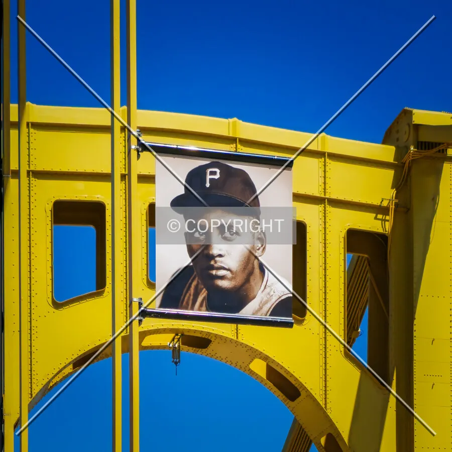 Roberto Clemente photo on the bridge: April 17, 2025