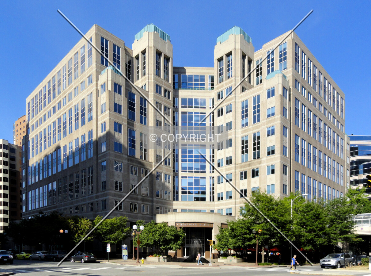 From across Wilson Boulevard to the southwest