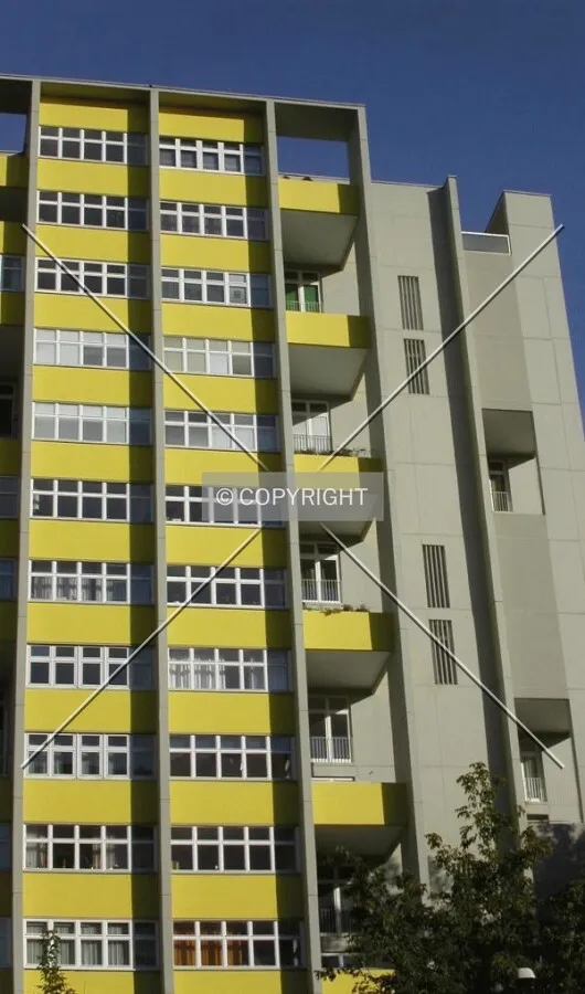 Frontal side of the building