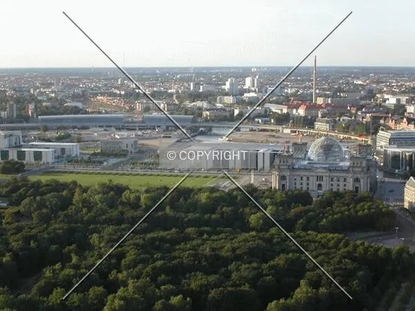 North view with the governmental district