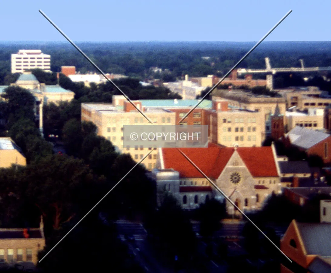 View from the northwest along Hillsborough Street