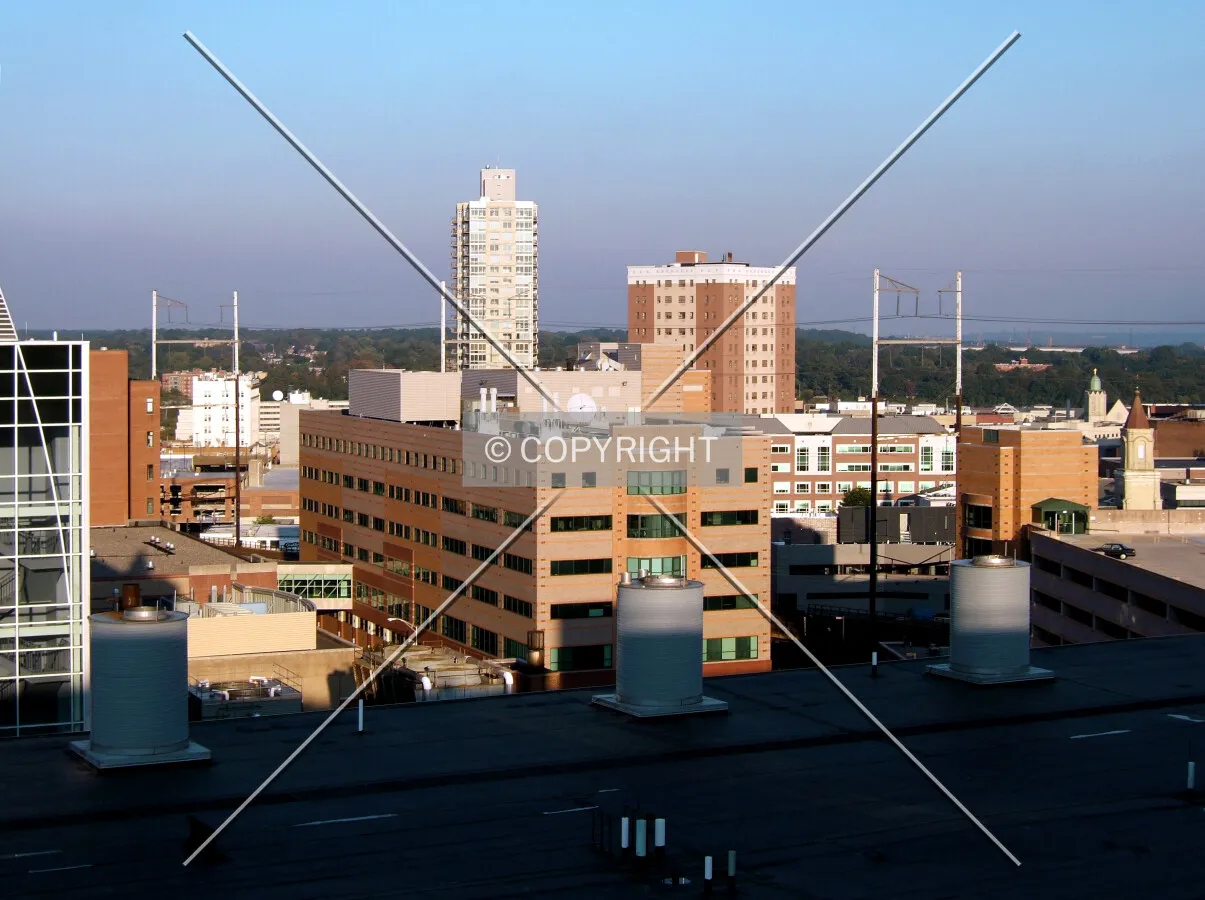 Downtown from the west