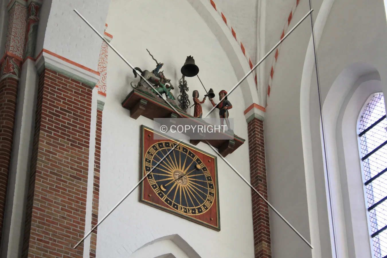 Astronomical clock; St. George slays the dragon every hour