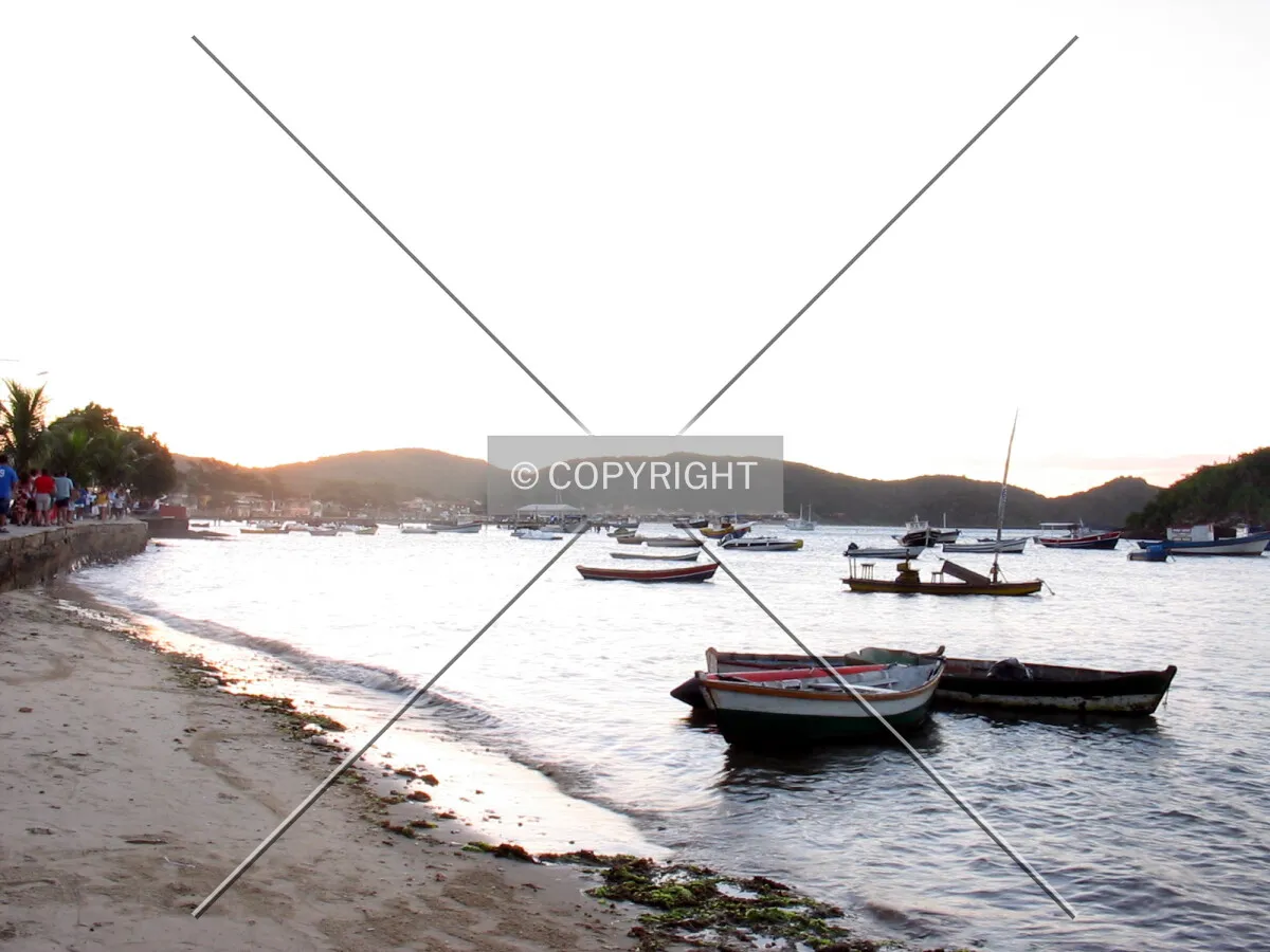 Downtown at sunset, view from Orla Bardot