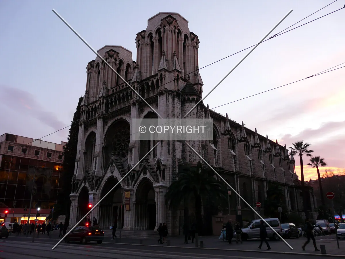 View to the south at dusk
