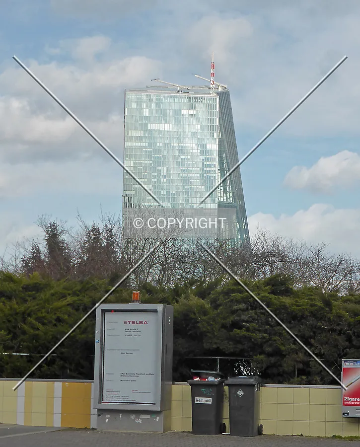 The ECB Tower as seen from Sachsenhausen