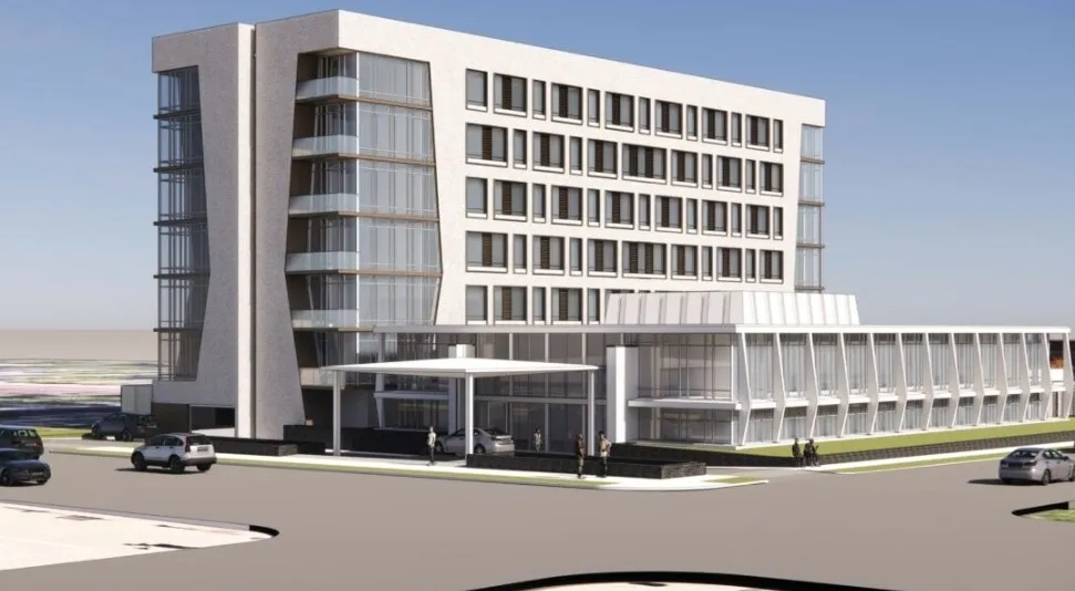Rendering of proposed conversion to a hotel