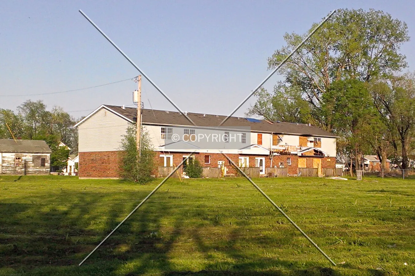 View from the northwest; April 29, 2013