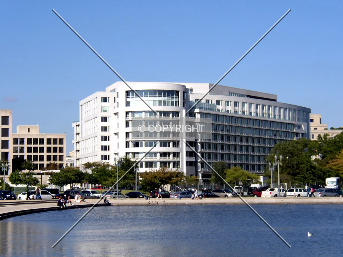 View from the south across the Capitol Reflecting Pool