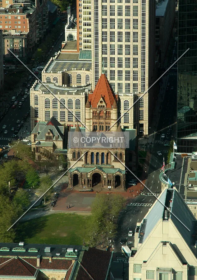 Looking down from the Prudential Center