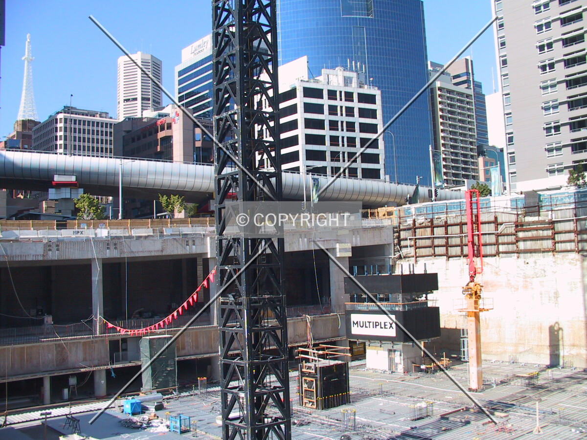 Southeast view into the site