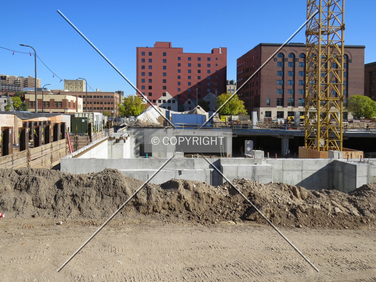 View to the north from 4th Street South