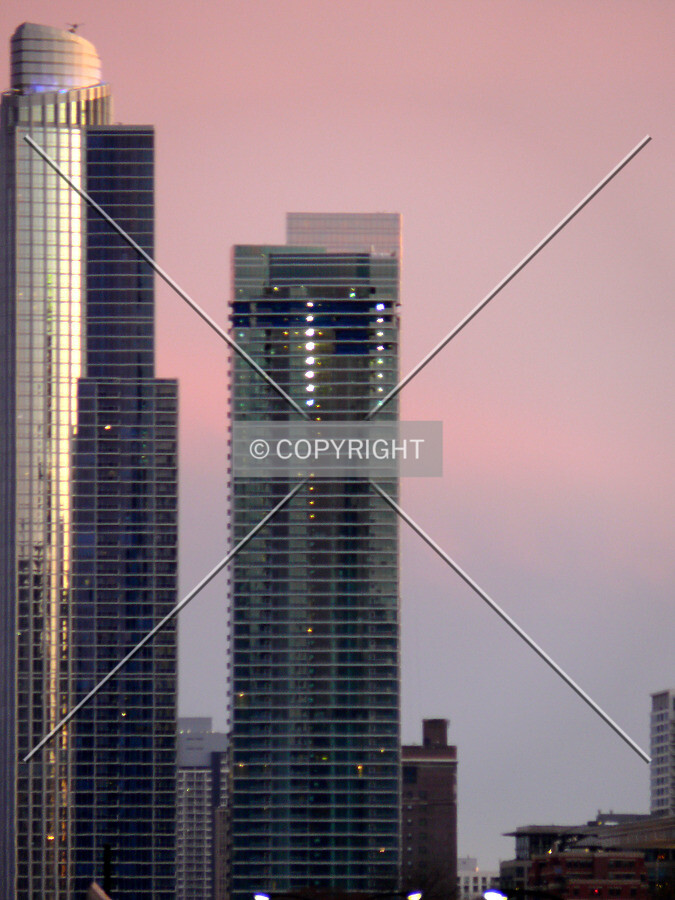 View to the south during dusk
