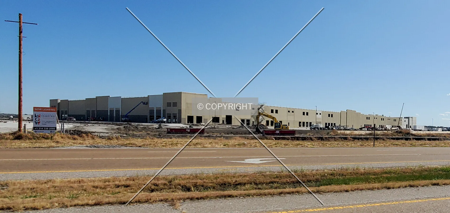 View from the west during construction; October 22, 2019