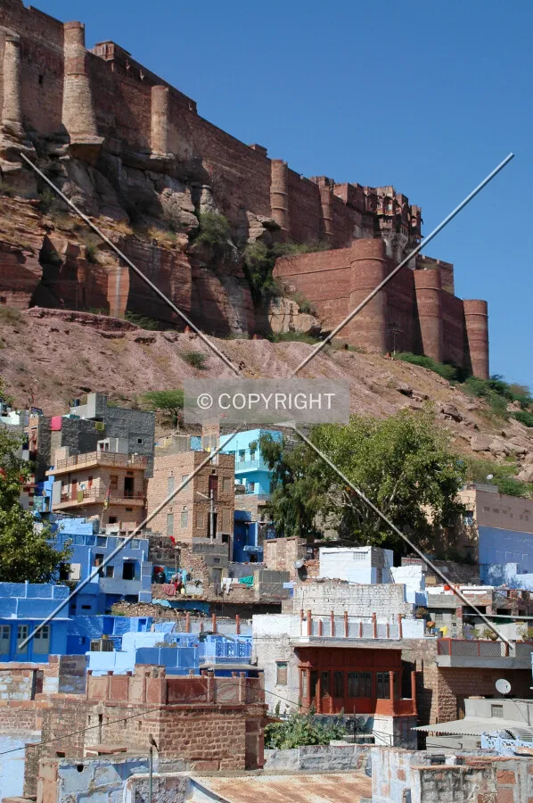 Old city beneath the fort