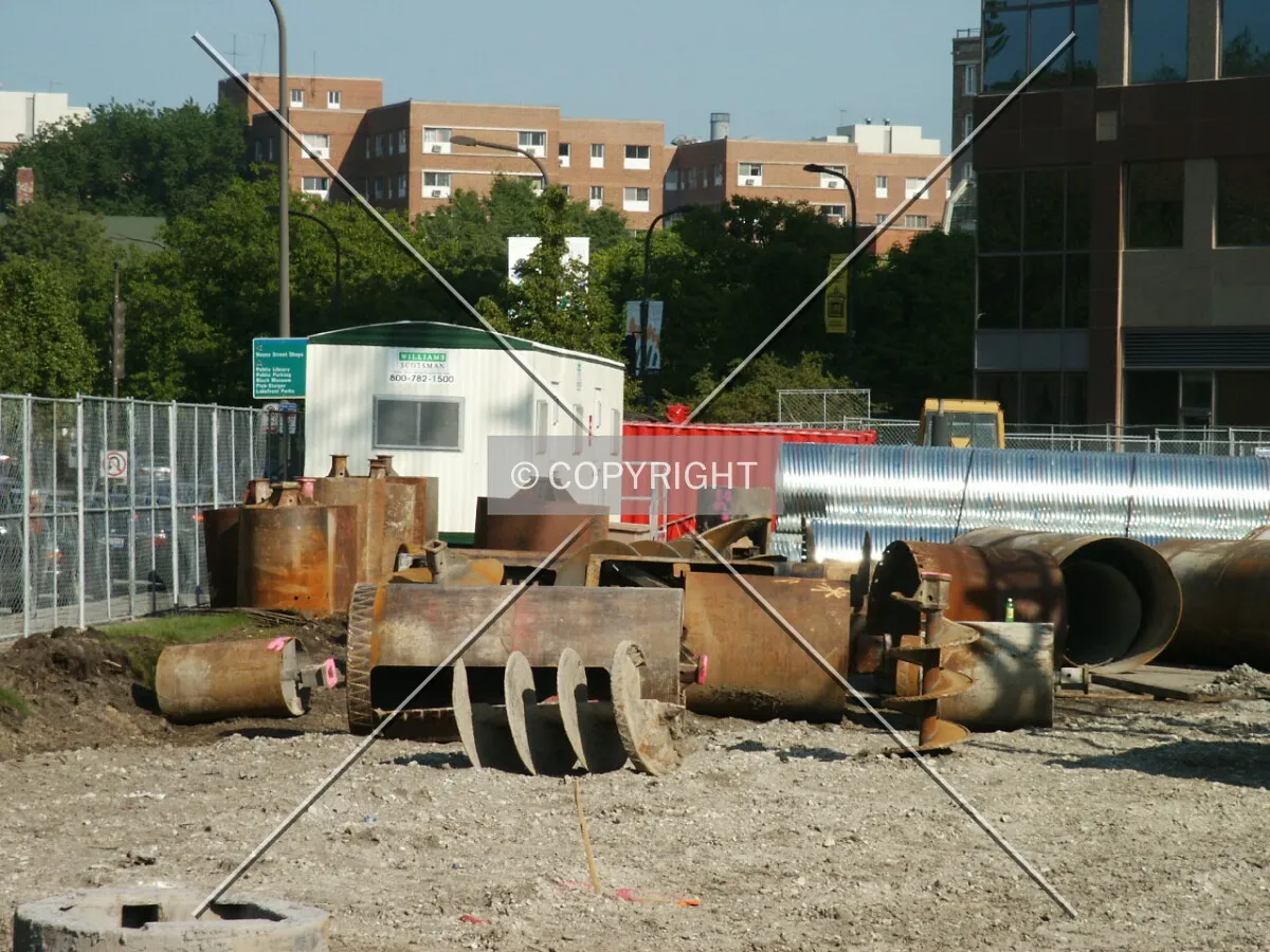 Northeast corner of the site