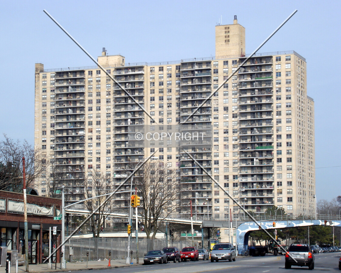Looking northeast along Surf Avenue