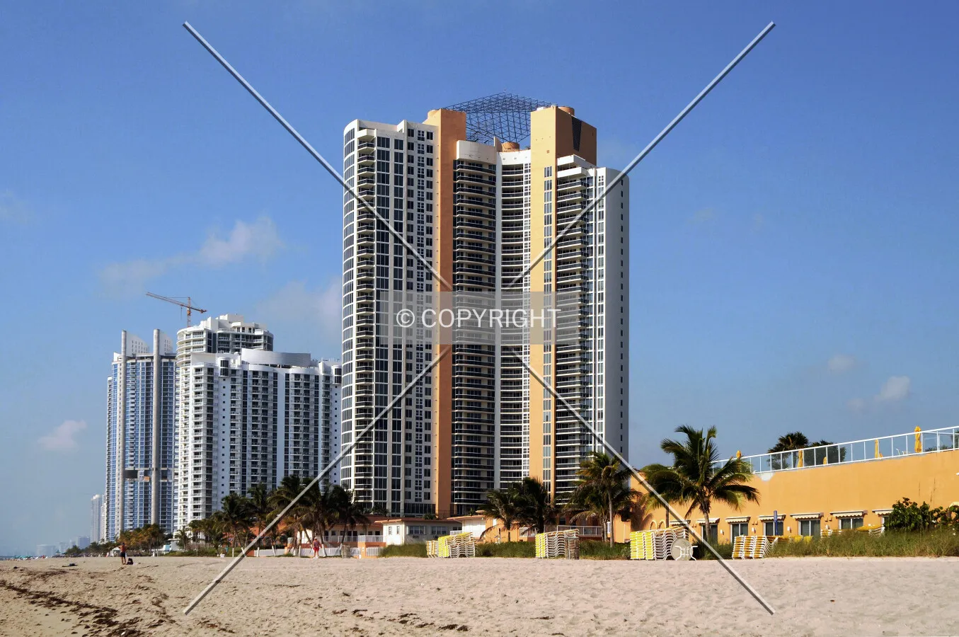 View from the northeast along the beach