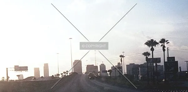 Skyline view from the west on Interstate 37