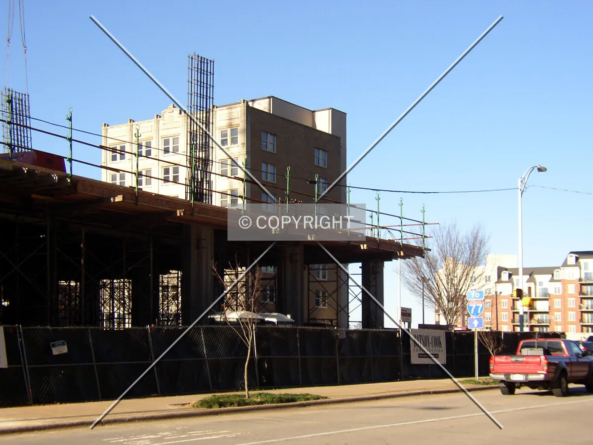 Looking northwest from South Poplar Street