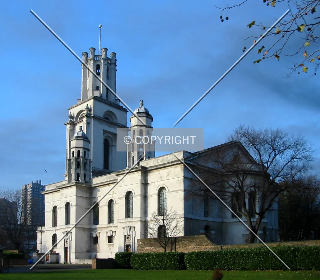 View from the churchyard to the southeast
