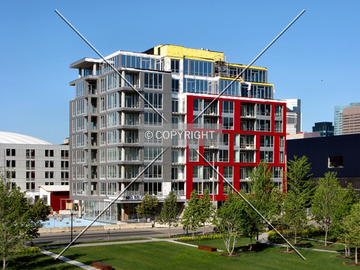 Full elevation from Gold Medal Park