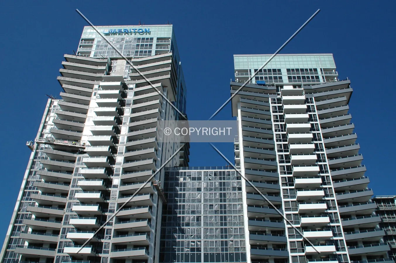 Looking up the west side