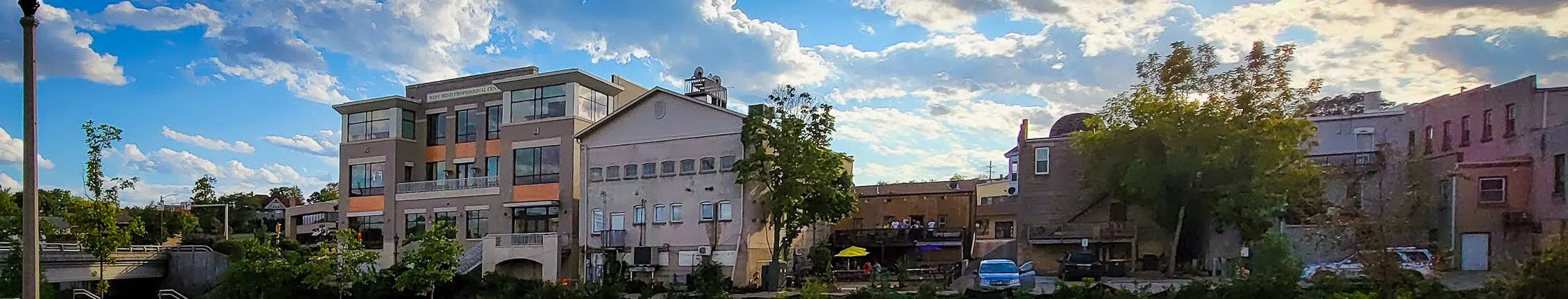 Downtown from the east