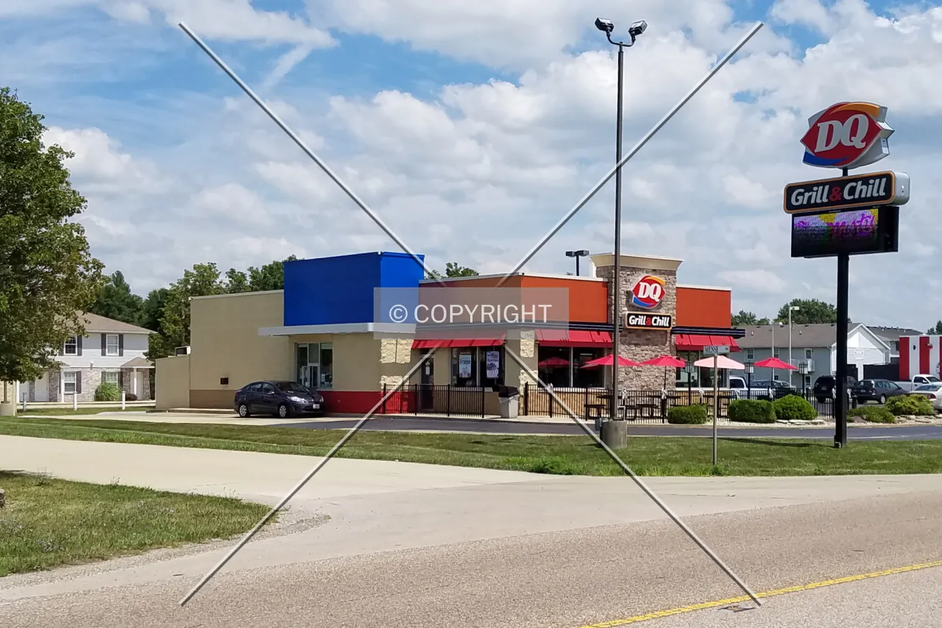 View from the southwest; July 31, 2017