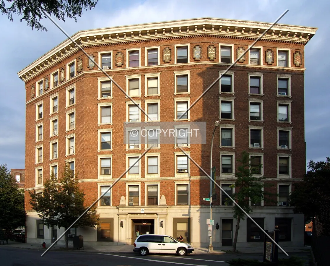 View from the west at River and 1st Streets