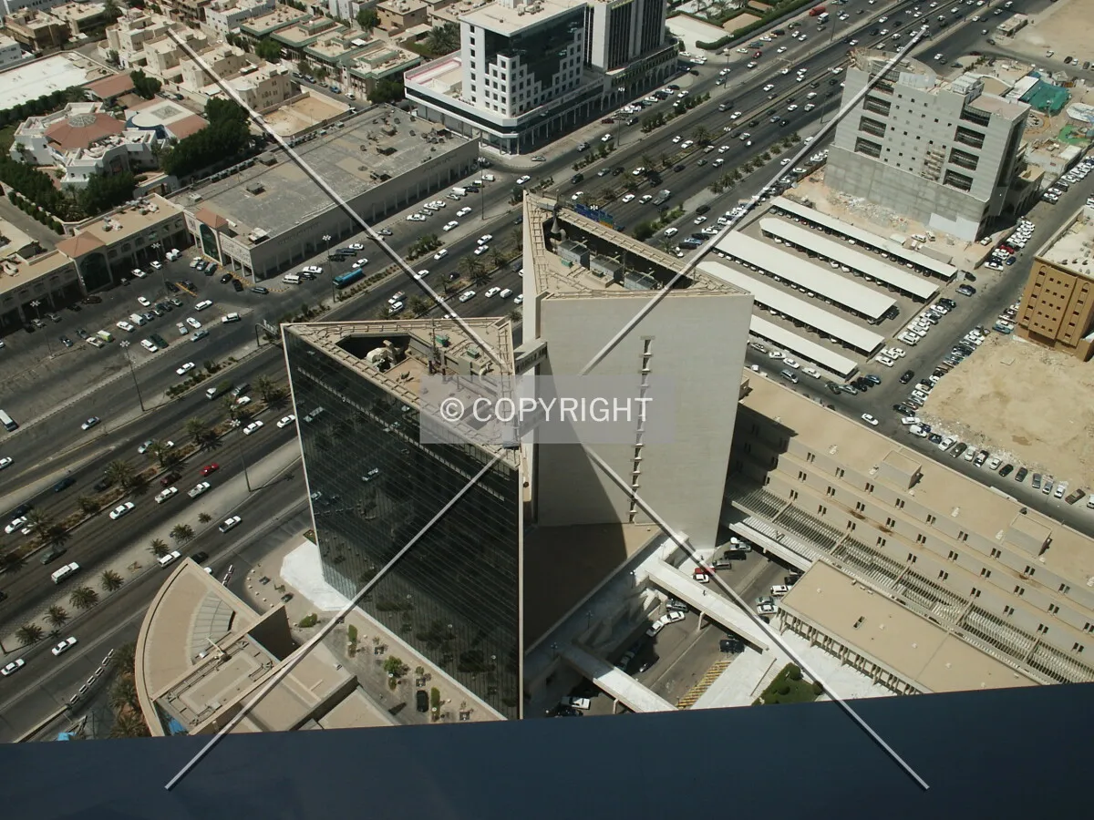 Looking down from Al Faisaliyah Center