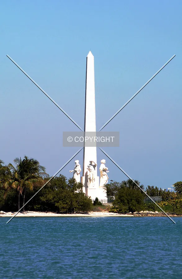 View from the west along Biscayne Bay