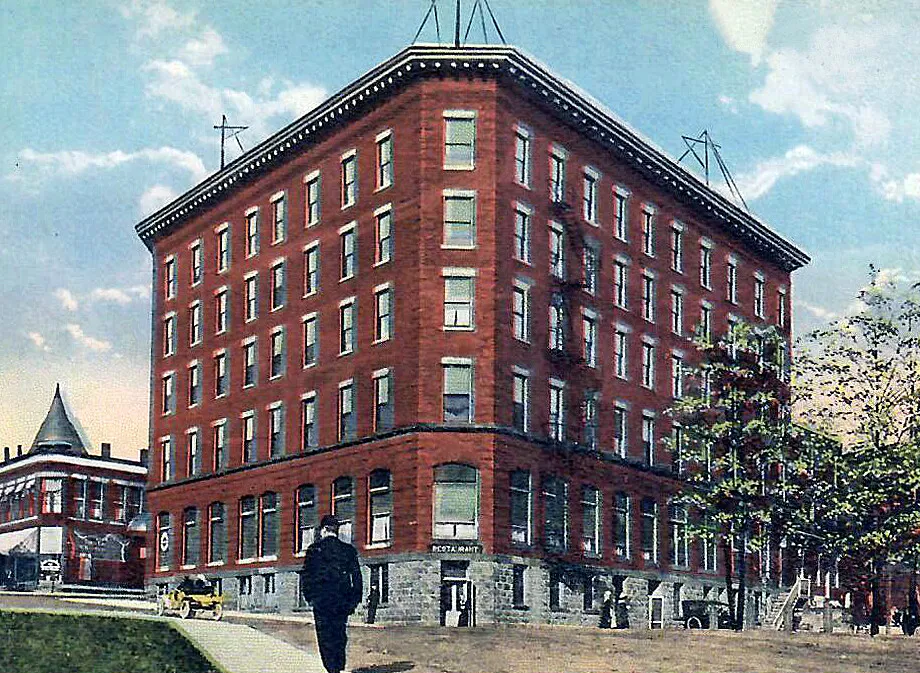 Vintage view from the southwest