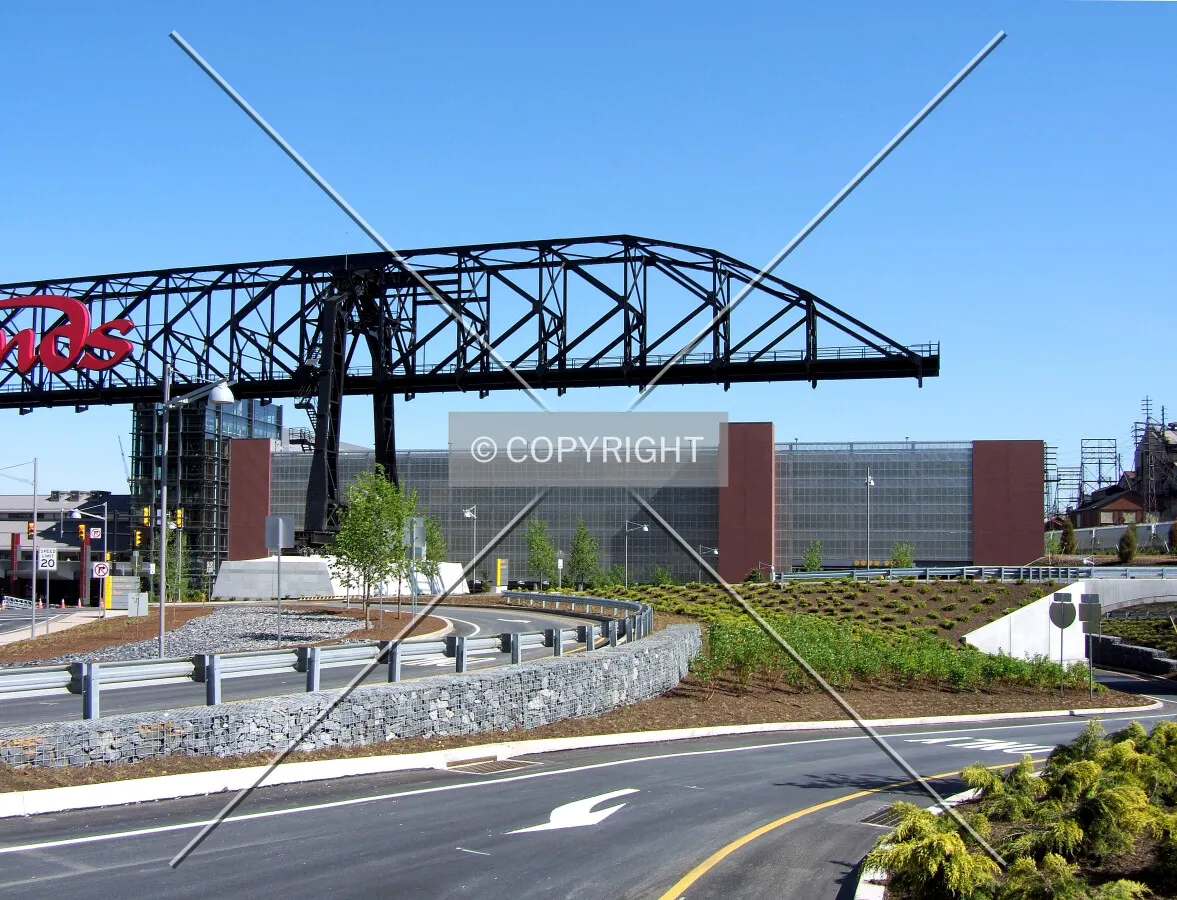 Parking deck from the south