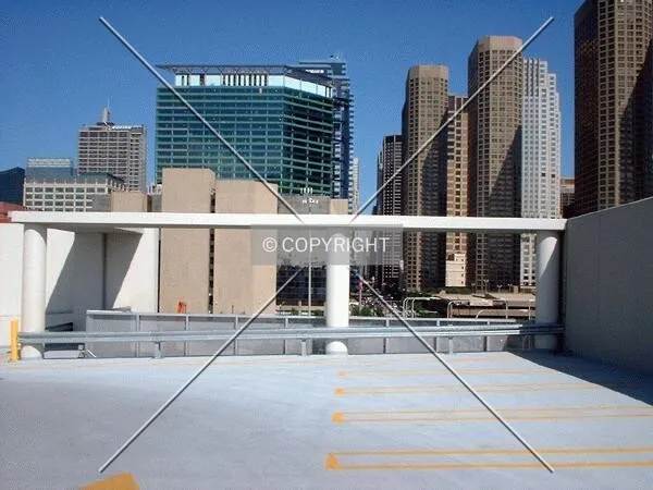 View toward the Loop from the parking garage roof