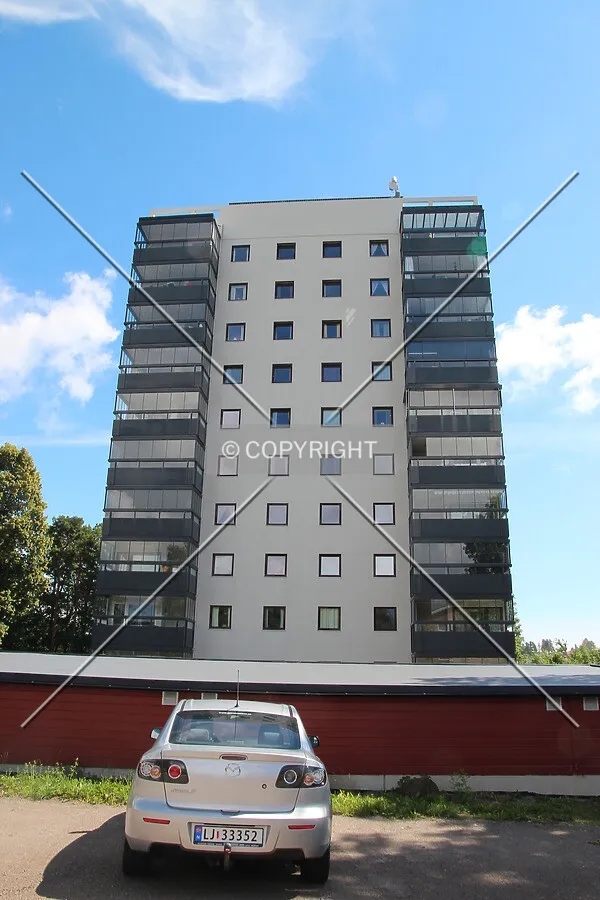 West facade view from Trudvangveien