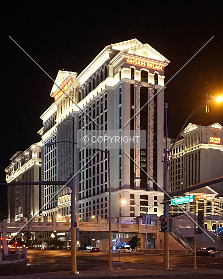 View from the southeast at night; February 15, 2017