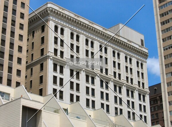 Upper floors from the southwest on Kellogg Boulevard