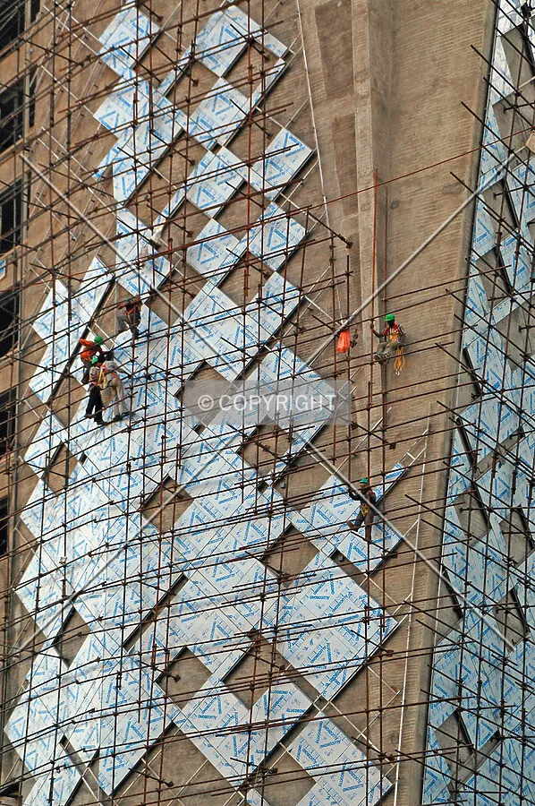 Workers on the base