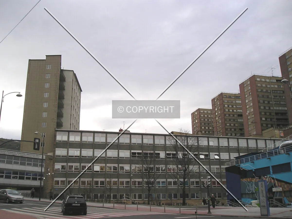 View of the student residence, the university, and part view of Etxetxuko Dorreak