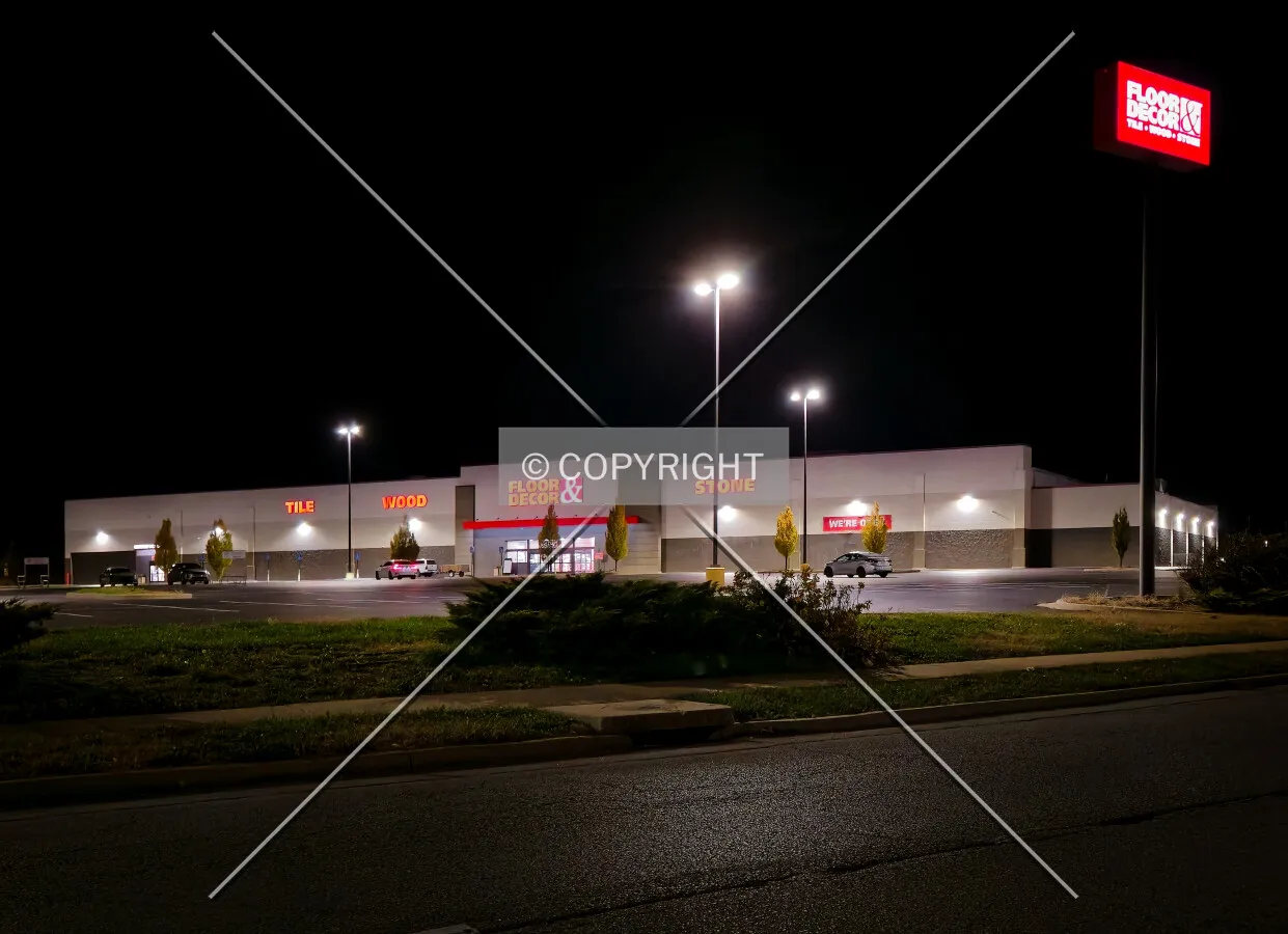 From the northeast at night; November 20, 2024