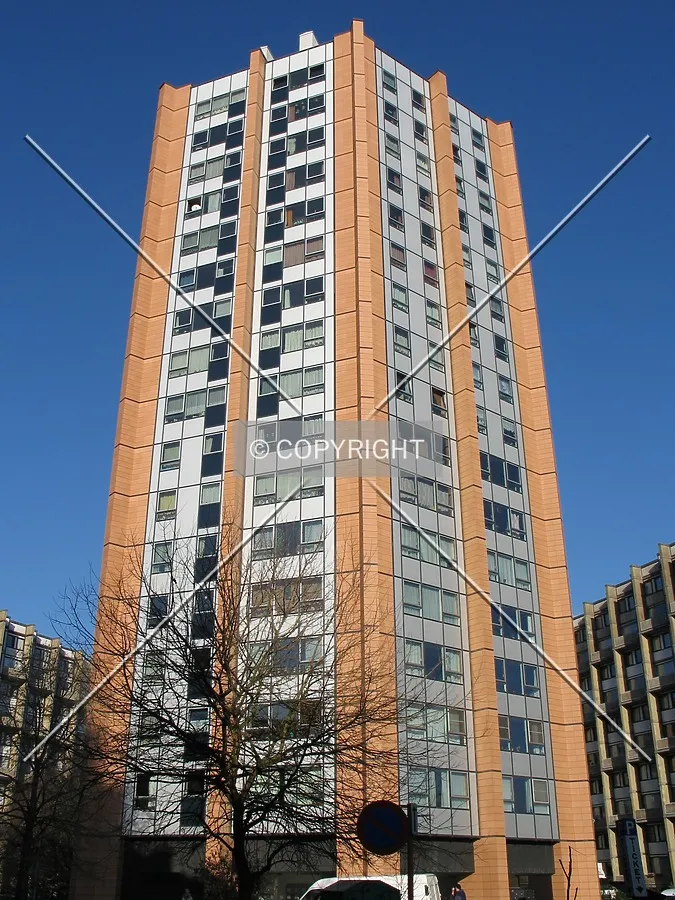 Looking up from the south
