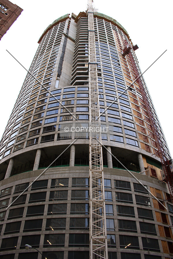 Looking up from the northeast