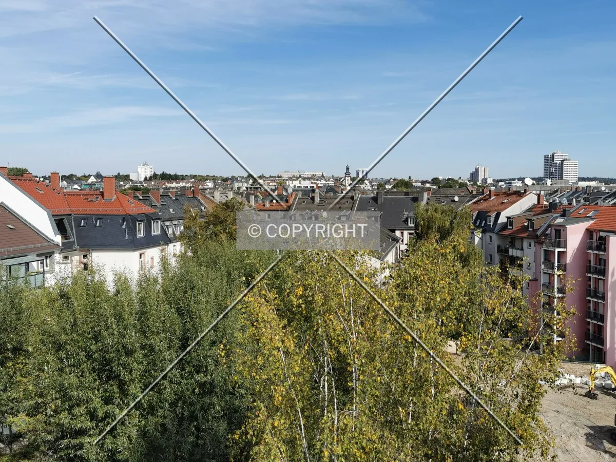 Looking over Frankfurt-Bornheim