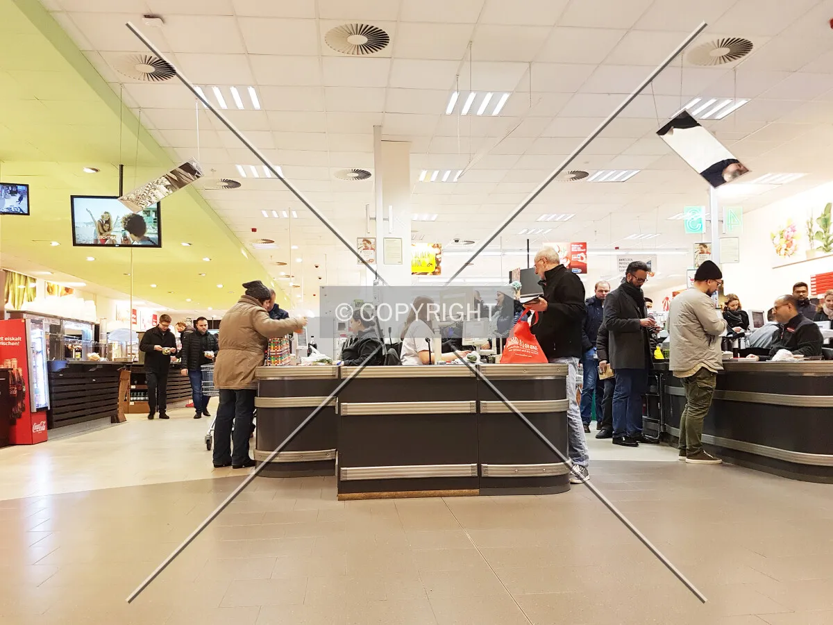 Inside a supermarket